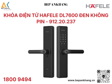 Khóa điện tử Hafele DL7600 đen không pin 912.20.237